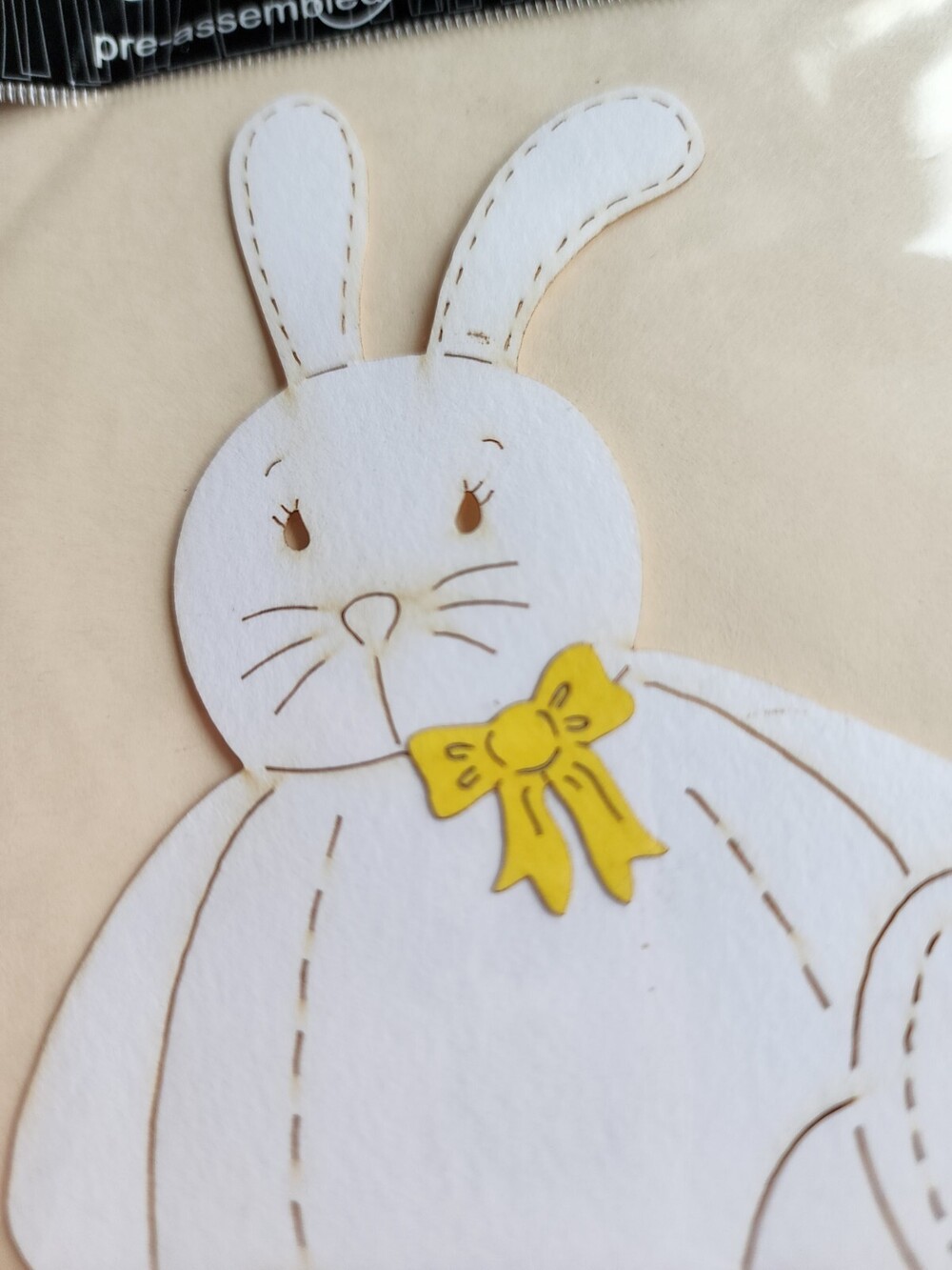 Scrapbooking DieCut Shape - Bunny Easter Spring Hop DIY Crafting New #19